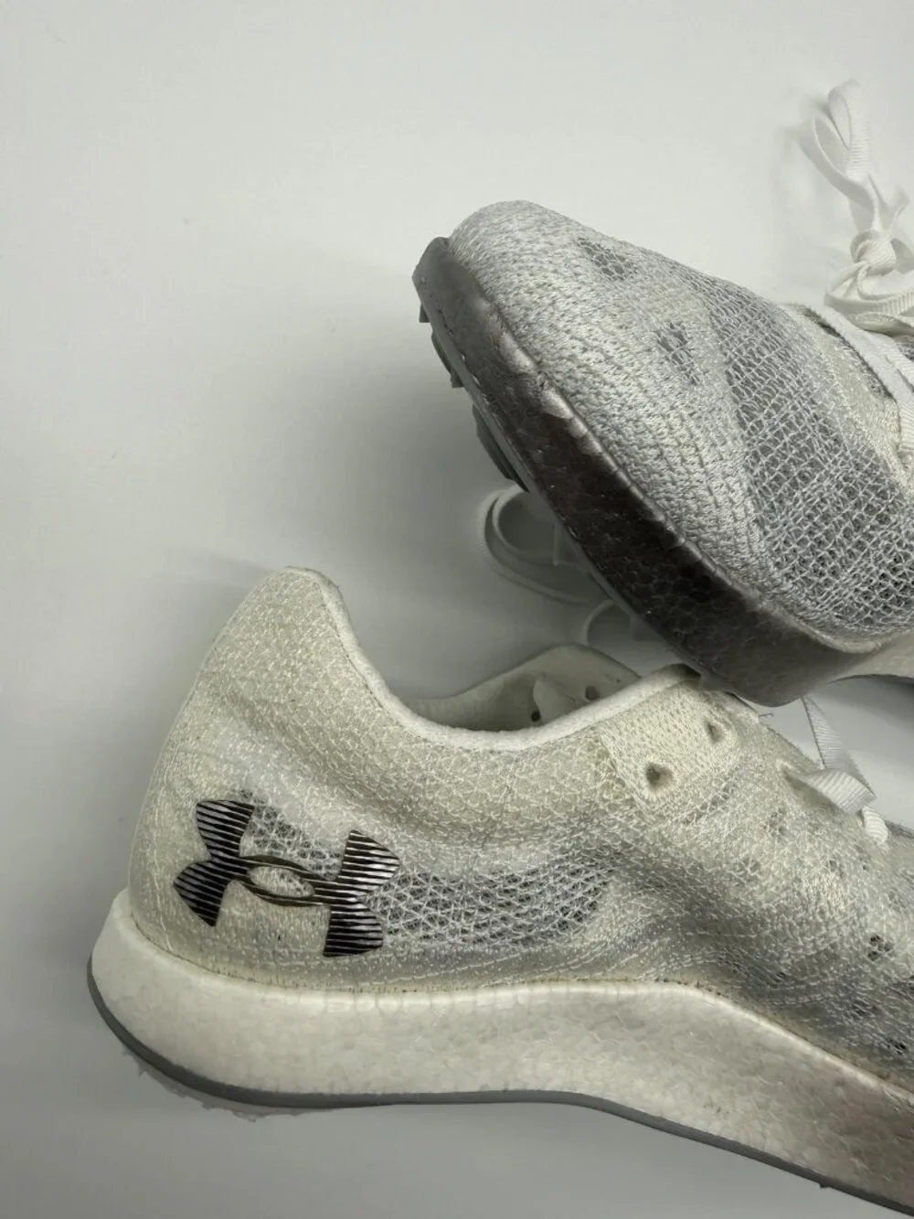 New Under Armour Shakedown Elite TF Shoes Men's Size 10 White Spikes 3026442 100